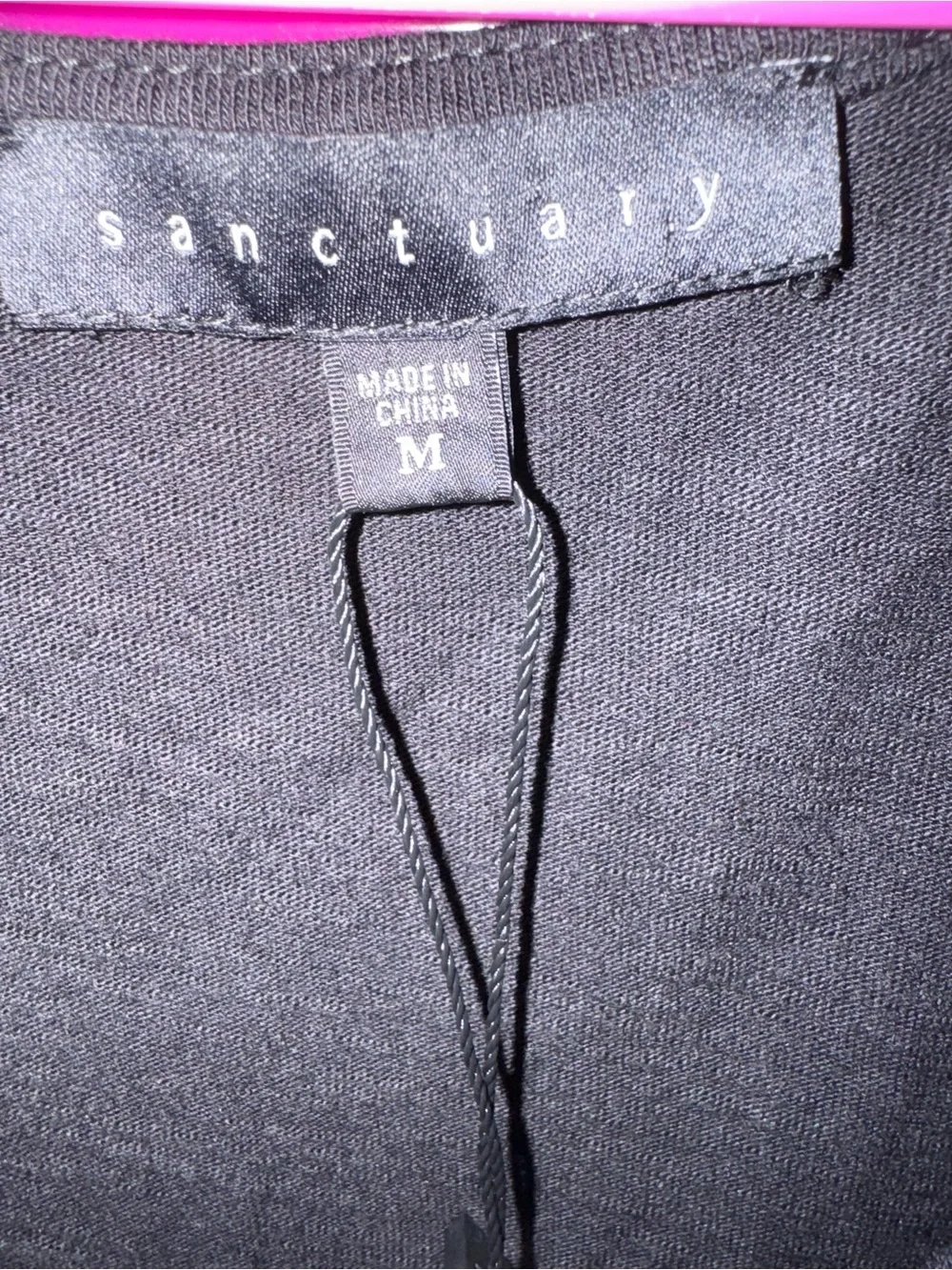 NWT Sanctuary Cold-Shoulder V-Neck Black Dress Size Medium